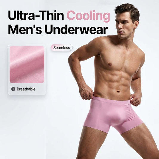 Intimo da uomo ultra sottile e confortevole in seta ghiaccio
