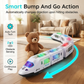 🚄 ORA SCONTATO DEL 64%! 🎵 Trenino elettrico ad alta velocità – Si illumina, urta e parte con la musica – Luci e suoni interattivi – Navigazione intelligente tra gli ostacoli ✨