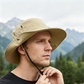 🧢 ☀️ Cappello da sole per esterni con tesa larga e sottogola – Leggero, protettivo e perfetto per la spiaggia e le escursioni 🏖️ 🥾