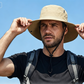 🧢 ☀️ Cappello da sole per esterni con tesa larga e sottogola – Leggero, protettivo e perfetto per la spiaggia e le escursioni 🏖️ 🥾