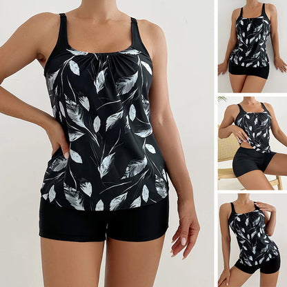 👙 SCONTO DEL 50% PER UN PERIODO LIMITATO! ✨ Costume da bagno due pezzi stampato – Effetto contenitivo, elasticizzato in quattro direzioni, protezione solare 🌊