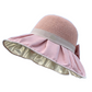 Cappello da sole a corona in maglia traspirante con fiocco.