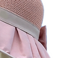 Cappello da sole a corona in maglia traspirante con fiocco.