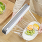 Dispenser magnetico per pellicola trasparente con taglierina a scorrimento