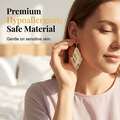 💎Offerta a tempo limitato⏰ Eleganti orecchini da donna a cascata con motivo a foglia traforata👂🍃