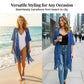 🌊SALDI ESTIVI 50% DI SCONTO 💖Copricostume da donna in maglia con apertura frontale