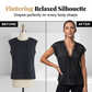 👚 ORA SCONTATO DEL 50%! 🌙 Top da donna con scollo a V e pizzo – Maniche corte, elegante e perfetto per il giorno e per la sera – Raffinata lavorazione in pizzo, drappeggio morbido, fascino femminile 🌸