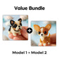🎨🐶 Kit per modellino 3D di cane con perline colorate – Sconto del 50%! Perline colorate, design 3D e tanto divertimento creativo per tutte le età. 🔥✨