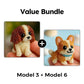 🎨🐶 Kit per modellino 3D di cane con perline colorate – Sconto del 50%! Perline colorate, design 3D e tanto divertimento creativo per tutte le età. 🔥✨