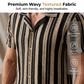Maglia a maniche corte da uomo a righe verticali traspirante