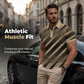 🎁2026 Nuovi Arrivi 50% OFF💥Camicie da Uomo con Stampa Geometrica e Colletto – Muscle Fit, Traspirante, Resistente allo Sbiadimento ✨