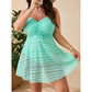 Costume intero snellente in rete, taglie forti