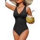 Costume da Bagno Intero Donna Modellante Effetto Pancia Piatta
