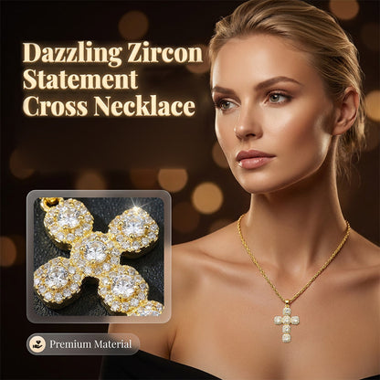 💎 50% DI SCONTO! ✨ Ciondolo a Croce con Zirconi – Brillante, elegante e senza tempo – Perfetto per tutti i giorni o occasioni speciali ✝️