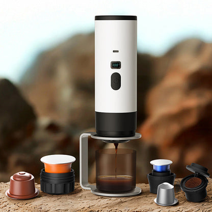 ☕Macchina per Caffè Espresso Portatile  | Display Digitale 📟 | Ricarica Type-C ⚡ | Perfetta per Viaggio e Campeggio 🏕️