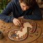 Puzzle in legno con note musicali