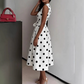 👗 50% SCONTO! 🌸 Vestito Donna a Pois, Scollo a V & Senza Maniche – Leggero, Elegante & Versatile – Perfetto per Tutti i Giorni, Ufficio o Occasioni Speciali – Look Senza Tempo con Freschezza ✨