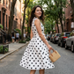 👗 50% SCONTO! 🌸 Vestito Donna a Pois, Scollo a V & Senza Maniche – Leggero, Elegante & Versatile – Perfetto per Tutti i Giorni, Ufficio o Occasioni Speciali – Look Senza Tempo con Freschezza ✨