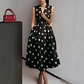 👗 50% SCONTO! 🌸 Vestito Donna a Pois, Scollo a V & Senza Maniche – Leggero, Elegante & Versatile – Perfetto per Tutti i Giorni, Ufficio o Occasioni Speciali – Look Senza Tempo con Freschezza ✨