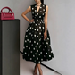 👗 50% SCONTO! 🌸 Vestito Donna a Pois, Scollo a V & Senza Maniche – Leggero, Elegante & Versatile – Perfetto per Tutti i Giorni, Ufficio o Occasioni Speciali – Look Senza Tempo con Freschezza ✨