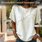 ⏳Offerta Speciale a Tempo Limitato⏰Top Estivo da Donna con Pannelli a Bordo Grezzo👚