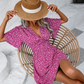 Vestito Estivo da Donna con Scollo a V e Stampa Floreale