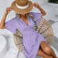 Vestito Estivo da Donna con Scollo a V e Stampa Floreale