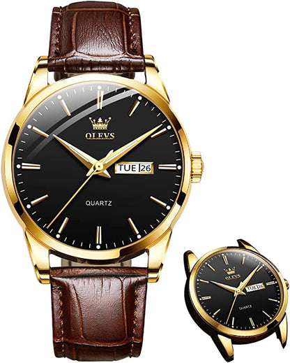 ⌚ SCONTO DEL 50% PER UN PERIODO LIMITATO! 💥 Orologio da uomo semplice con giorno e data – Acciaio inossidabile, lancette luminescenti, classico ✨