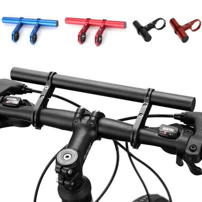 🚲 Prolunga Manubrio per Bicicletta | Spazio Extra per Fanali, GPS e Smartphone 📱 | Alluminio Leggero con Guarnizione Antiscivolo 🛡️ | Montaggio Rapido, 10-20 cm 🔧