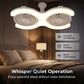 🌀 60% DI SCONTO ORA! 💡 Ventilatore da Soffitto LED a Doppia Testa – 3 velocità e telecomando – 2 teste indipendenti, perfetto per ambienti grandi – elegante e silenzioso ✨🏠