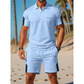Set Casual da Uomo con Maglietta a Maniche Corte e Pantaloncini