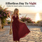 💞👗 PROMO FLASH 50%! Vestito Lungo Donna con Schiena Scoperta e Collo all'Americana – Silhouette Maxi Fluida, Tessuto Premium Arricciato, 2 Colori, Taglie S-5XL, Ideale per Serate Estive ed Eventi Eleganti ✨