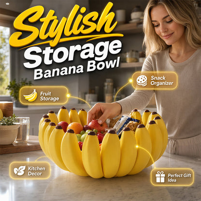 Ciotola Portafrutta a Forma di Banana Creativa
