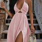 👗Abito Maxi Estivo da Donna con Scollo a V Sexy