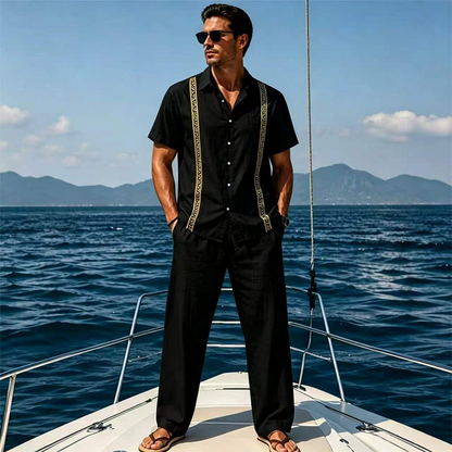 Completo 2 Pezzi da Uomo Traspirante – Camicia e Pantaloni