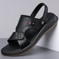 👡 50% SCONTO! ✨ Sandali in Pelle da Uomo 2-in-1 Slip-On – Versatili per Outdoor & Spiaggia – Vera Pelle, Suola Flessibile & Calzata Comoda – Perfetti per le Giornate Calde e Look Casual ☀️🌊