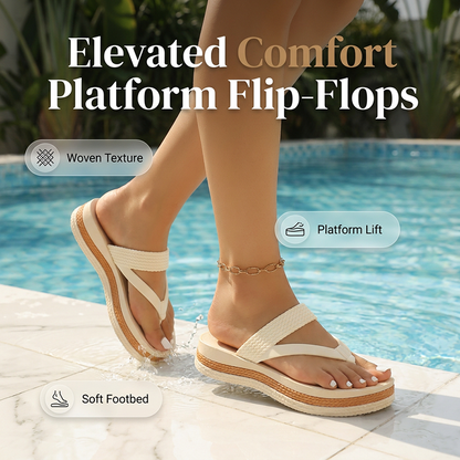 👡 Infradito con Plateau e Cinturino Intrecciato da Donna👣 – Imbottite, Antiscivolo e Perfette per l'Estate