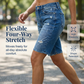 🎁Nuovi Arrivi 2026 50% OFF💥Bermuda di Jeans Casual Effetto Consumato da Donna – Elasticità 4 Direzioni, Orlo Grezzo, Stile Vintage 🌿