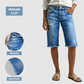 🎁Nuovi Arrivi 2026 50% OFF💥Bermuda di Jeans Casual Effetto Consumato da Donna – Elasticità 4 Direzioni, Orlo Grezzo, Stile Vintage 🌿