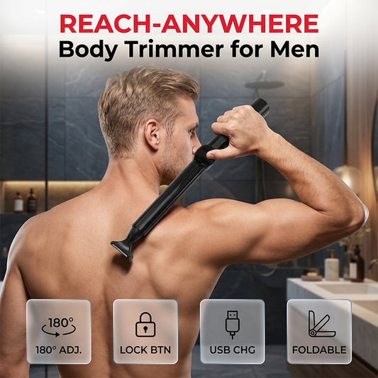 🪒 Trimmer corpo per uomo – raggiunge ogni punto con facilità! 💪✨