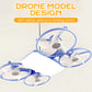 Lampada Ventilatore Modello Drone E27 a 3 Velocità con Telecomando