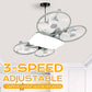 Lampada Ventilatore Modello Drone E27 a 3 Velocità con Telecomando