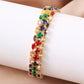 🌸 50% DI SCONTO ORA! 🌸 Bracciale Tennis Multicolore Elegante da Donna