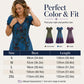 🌸SVENDITA 2026🔥 -57%✨ Abito lungo vintage 👗 Elegante scollo a V e sfumato cromatico unico