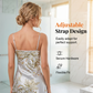 Vestito Slip da Notte Senza Maniche da Donna