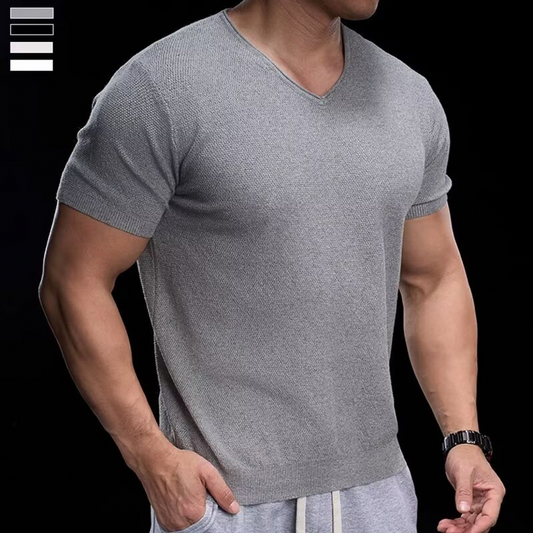 🎭 Top in Maglia con Scollo a V Versatile — Da Indossare Sotto Giacche o da Solo per uno Stile Senza Sforzo