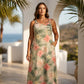 🔥 50% DI SCONTO! 👗 Elegante Maxi Abito con Scollo a V – Vestito Estivo Senza Maniche con Stampa Mimetica | Leggero, Comodo & Per Ogni Occasione ✨