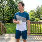 Set da uomo con t-shirt color-block e pantaloncini