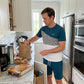 Set da uomo con t-shirt color-block e pantaloncini