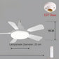 Ventilatore da Soffitto con Luce e Telecomando a Presa E27